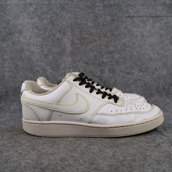 Nike Shoes Womens 8 Sneakers Court Vision Low Basketball Trainers Leather White - Picture 1 of 12